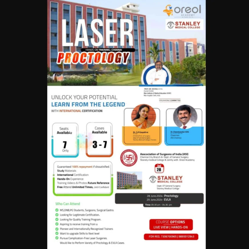 Laser Proctology Hands on Workshop