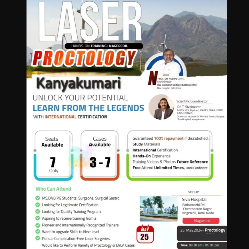 Laser Proctology Hands on Workshop