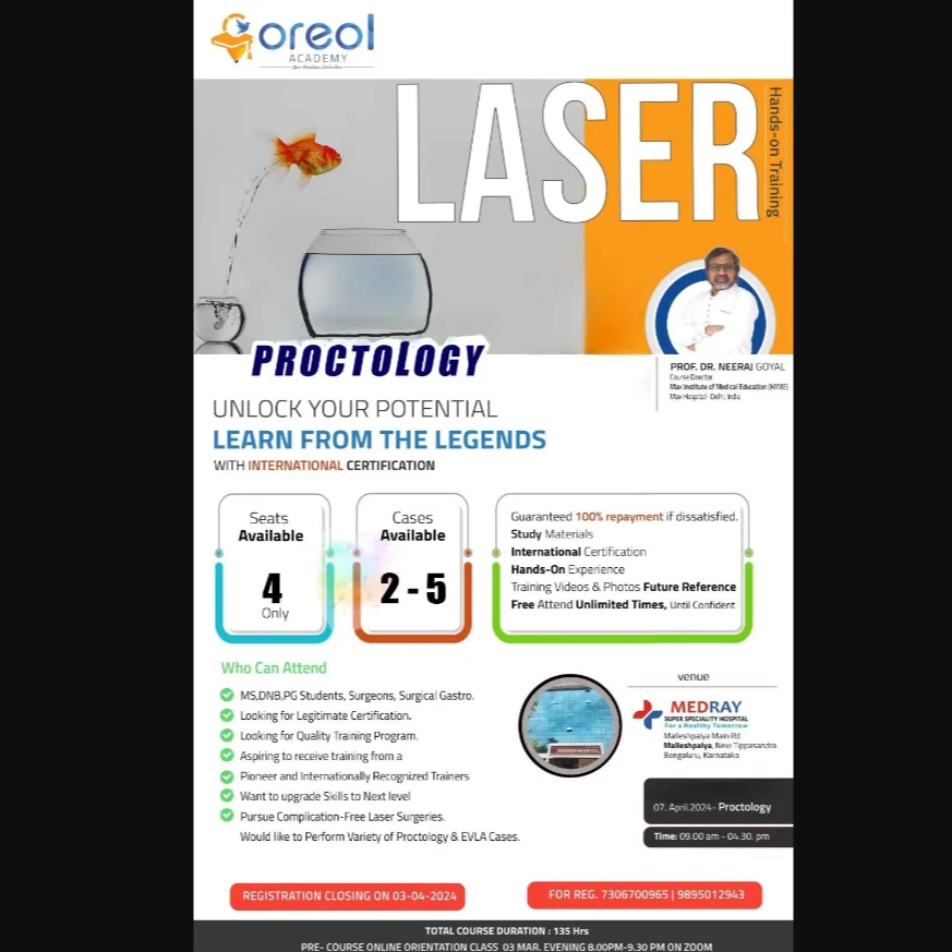 Laser Proctology Workshop