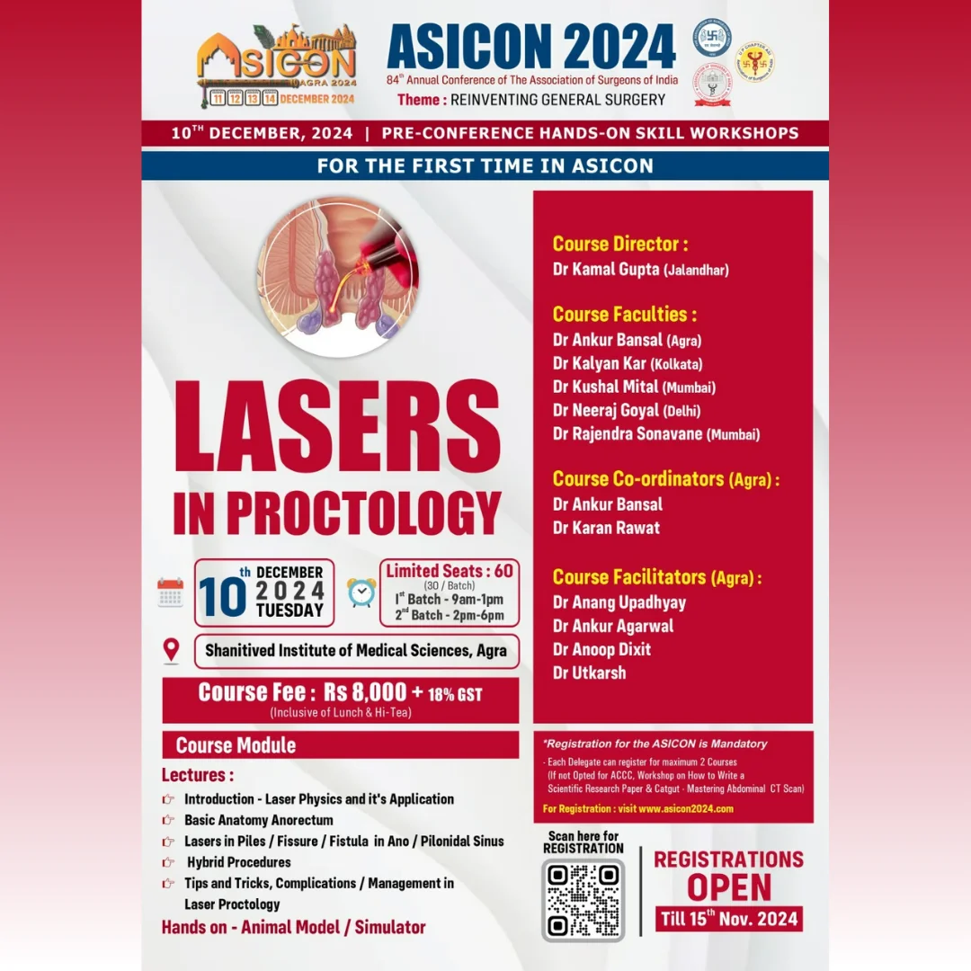 Pre-Conference Hands-on Skill Workshop on Laser in Proctology