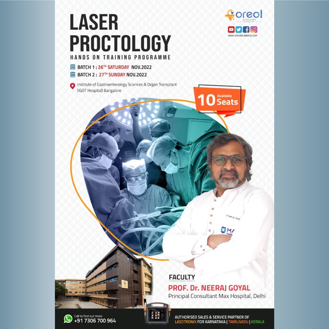 Laser Proctology Hands on Training