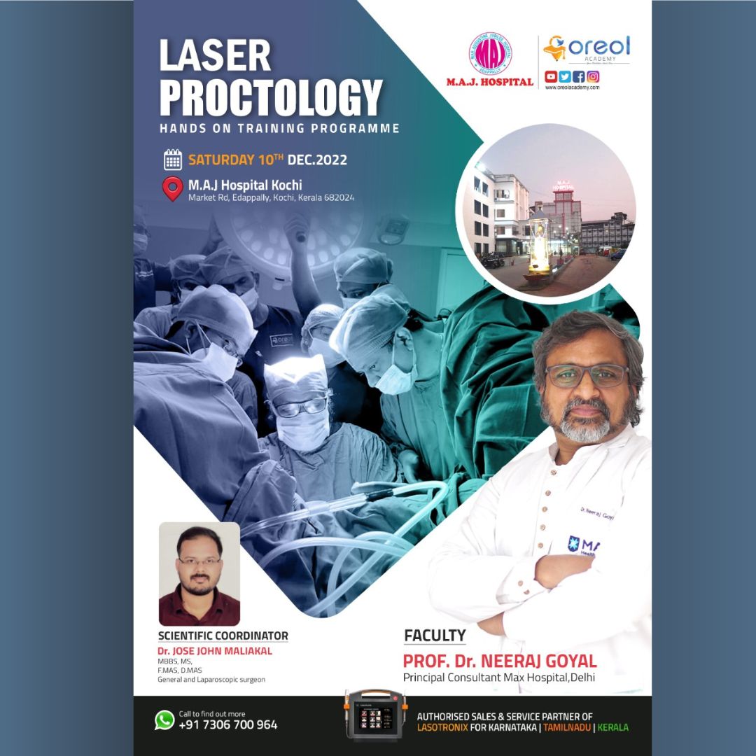 Extensive Hands-on Training  Program on Laser Proctology