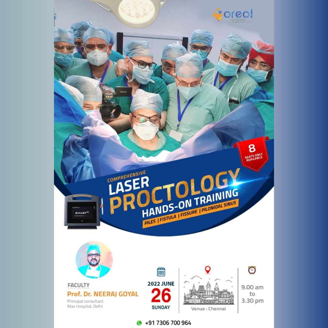 Comprehensive Laser Proctology Hands-On Training